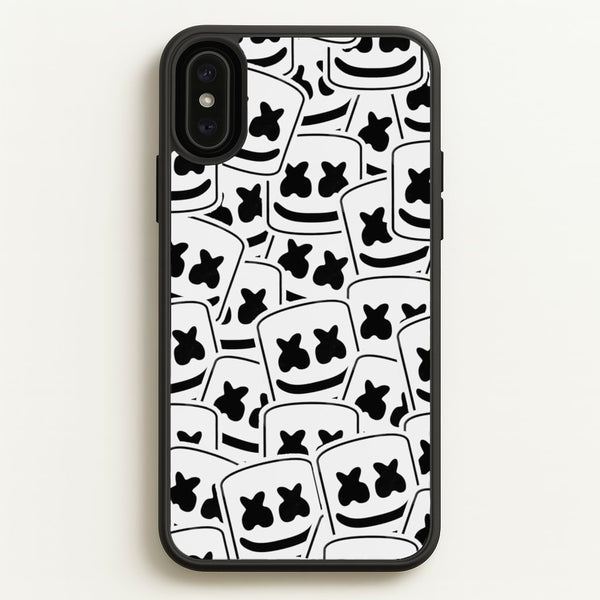 Collage - White Helmet DJ  - Marshmello Phone Case for iPhone XS Max