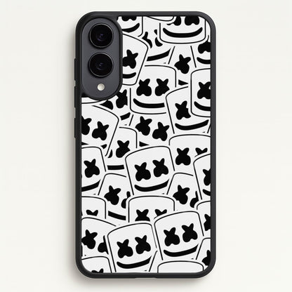 Collage - White Helmet DJ  - Marshmello Phone Case for Galaxy S25 Edge