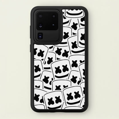 Collage - White Helmet DJ  - Marshmello Phone Case for Galaxy S20 Ultra
