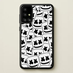 Collage - White Helmet DJ  - Marshmello Phone Case for Galaxy A71