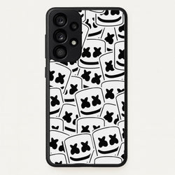 Collage - White Helmet DJ  - Marshmello Phone Case for Galaxy A53