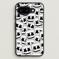 Collage - White Helmet DJ  - Marshmello Phone Case for Google Pixel 9a