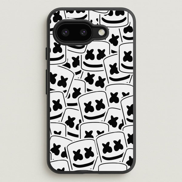 Collage - White Helmet DJ  - Marshmello Phone Case for Google Pixel 9a