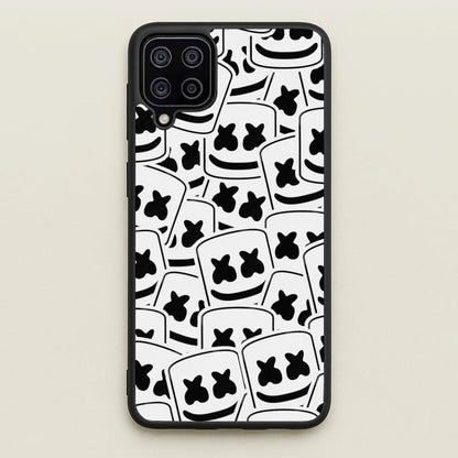 Collage - White Helmet DJ  - Marshmello Phone Case for Galaxy A12