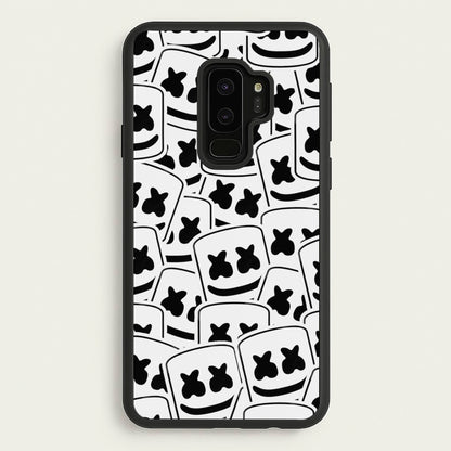 Collage - White Helmet DJ  - Marshmello Phone Case for Galaxy S9 Plus