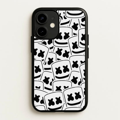Collage - White Helmet DJ  - Marshmello Phone Case for iPhone 12 Mini