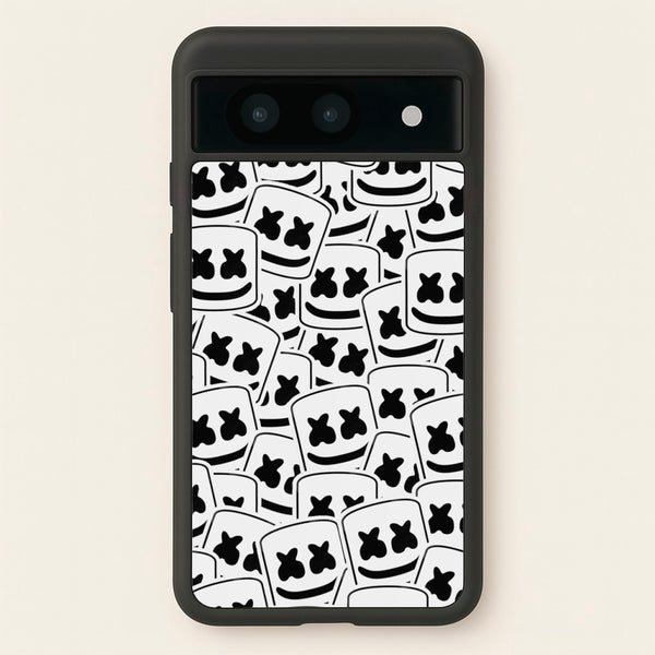 Collage - White Helmet DJ  - Marshmello Phone Case for Google Pixel 8a