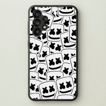 Collage - White Helmet DJ  - Marshmello Phone Case for Galaxy A13