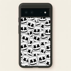 Collage - White Helmet DJ  - Marshmello Phone Case for Google Pixel 6