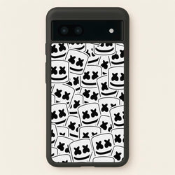 Collage - White Helmet DJ  - Marshmello Phone Case for Google Pixel 6a
