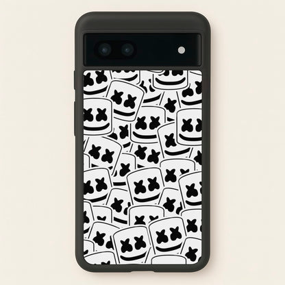 Collage - White Helmet DJ  - Marshmello Phone Case for Google Pixel 6a