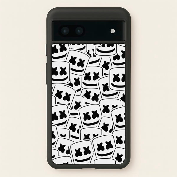 Collage - White Helmet DJ  - Marshmello Phone Case for Google Pixel 6a