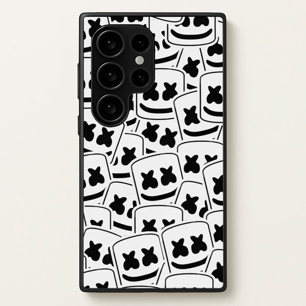 Collage - White Helmet DJ  - Marshmello Phone Case for Galaxy S24 Ultra
