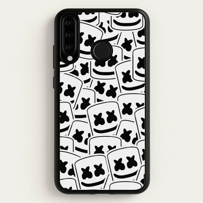 Collage - White Helmet DJ  - Marshmello Phone Case for Huawei P30 Lite