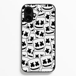 Collage - White Helmet DJ  - Marshmello Phone Case for iPhone 16 Plus