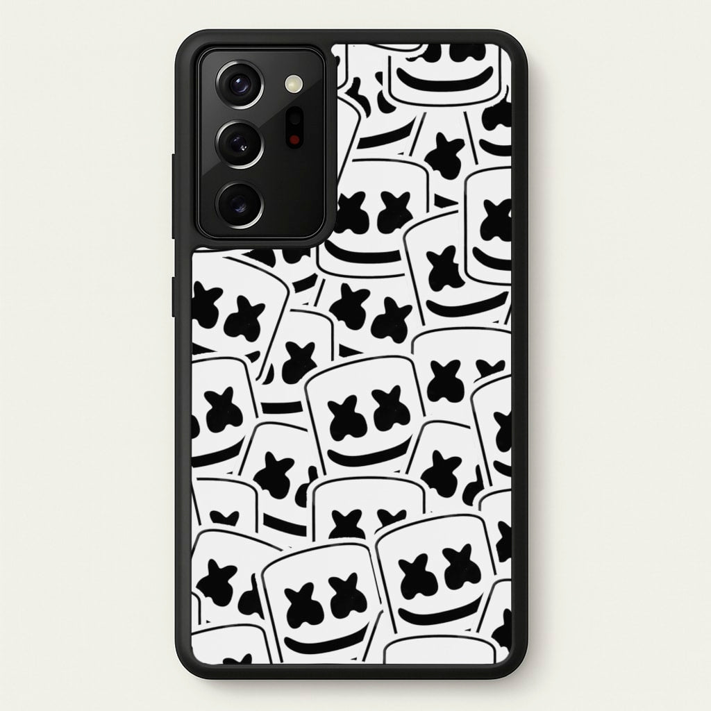 Collage - White Helmet DJ  - Marshmello Phone Case for Galaxy Note 20 Ultra
