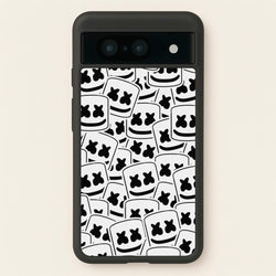 Collage - White Helmet DJ  - Marshmello Phone Case for Google Pixel 8