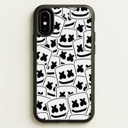 Collage - White Helmet DJ  - Marshmello Phone Case for iPhone X / XS