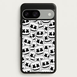 Collage - White Helmet DJ  - Marshmello Phone Case for Google Pixel 9 / 9 Pro