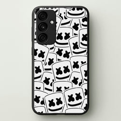 Collage - White Helmet DJ  - Marshmello Phone Case for Galaxy A55