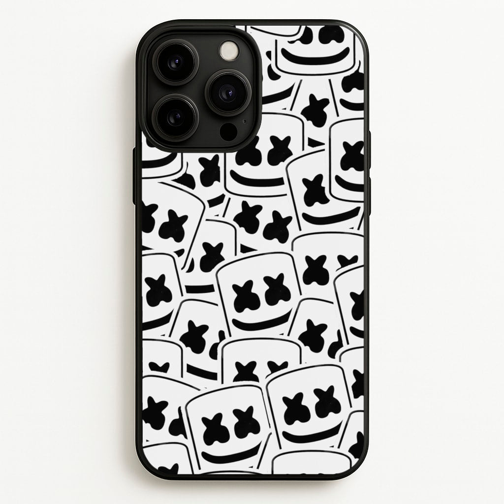 Collage - White Helmet DJ  - Marshmello Phone Case for iPhone 13 Pro Max