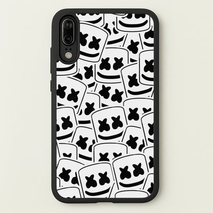 Collage - White Helmet DJ  - Marshmello Phone Case for Huawei P20