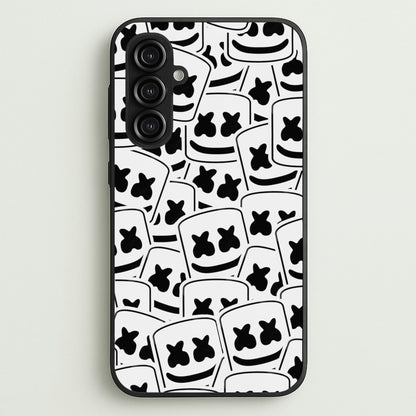 Collage - White Helmet DJ  - Marshmello Phone Case for Galaxy S23FE