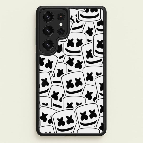 Collage - White Helmet DJ  - Marshmello Phone Case for Galaxy S23 Ultra