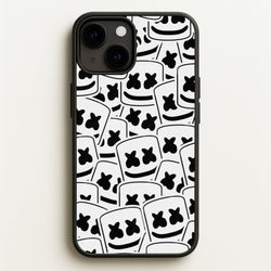 Collage - White Helmet DJ  - Marshmello Phone Case for iPhone 13