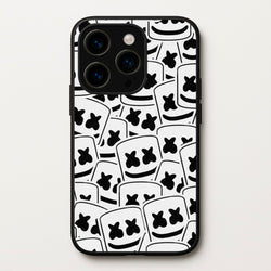 Collage - White Helmet DJ  - Marshmello Phone Case for iPhone 14 Pro