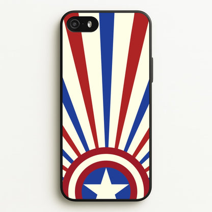 Shield And Stripes  - Marvel Phone Case for iPhone 5 / 5s / SE 2016