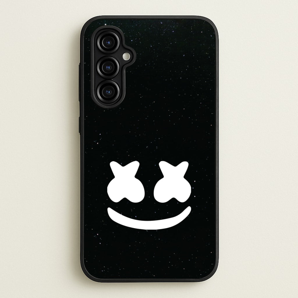 Black And White Helmet In Space   - Marshmello Phone Case for Galaxy A54