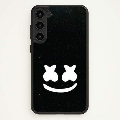 Black And White Helmet In Space   - Marshmello Phone Case for Galaxy S23