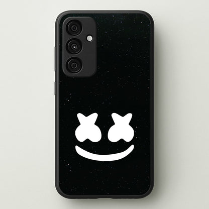 Black And White Helmet In Space   - Marshmello Phone Case for Galaxy A35