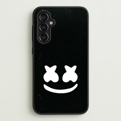 Black And White Helmet In Space   - Marshmello Phone Case for Galaxy A14