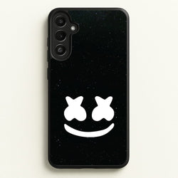Black And White Helmet In Space   - Marshmello Phone Case for Galaxy A34