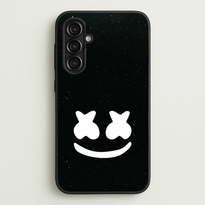 Black And White Helmet In Space   - Marshmello Phone Case for Galaxy A16