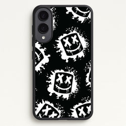 Black And White Helmet DJ Pattern  - Marshmello Phone Case for Galaxy S25 Edge