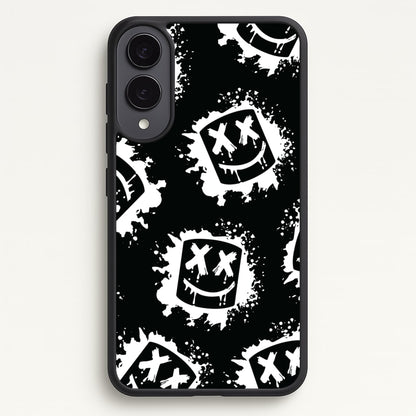 Black And White Helmet DJ Pattern  - Marshmello Phone Case for Galaxy S25 Edge