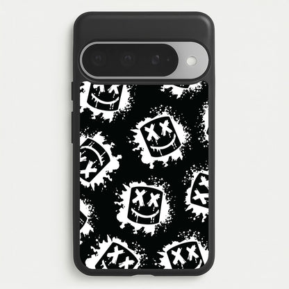 Black And White Helmet DJ Pattern Phone Case for Google Pixel 10 Pro XL