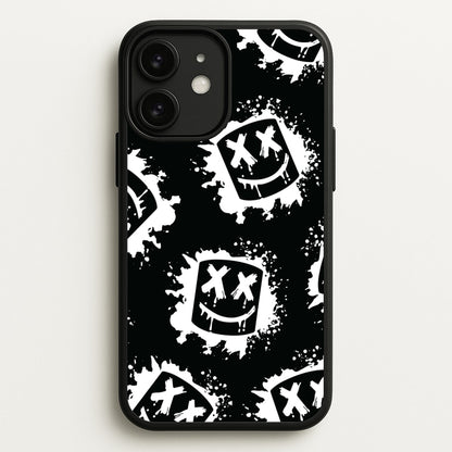 Black And White Helmet DJ Pattern  - Marshmello Phone Case for iPhone 11