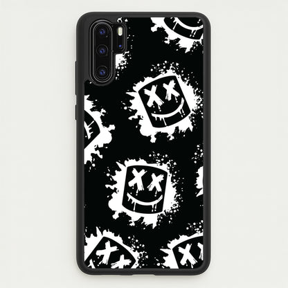 Black And White Helmet DJ Pattern  - Marshmello Phone Case for Huawei P30 Pro