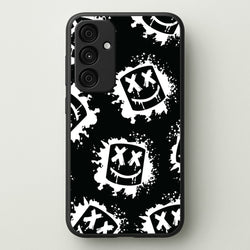 Black And White Helmet DJ Pattern  - Marshmello Phone Case for Galaxy A55