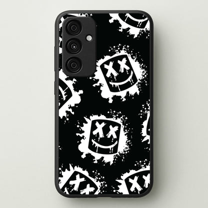 Black And White Helmet DJ Pattern  - Marshmello Phone Case for Galaxy A55