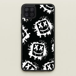 Black And White Helmet DJ Pattern  - Marshmello Phone Case for Galaxy A12