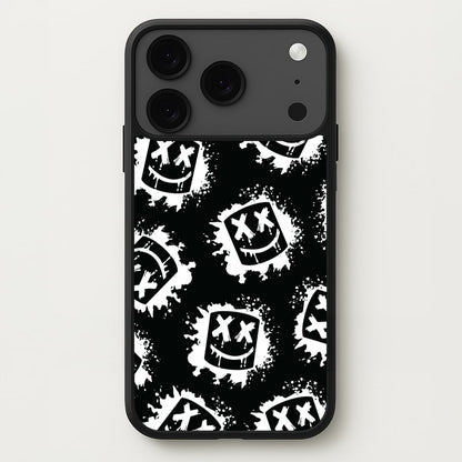 Black And White Helmet DJ Pattern Phone Case for iPhone 17 Pro Max