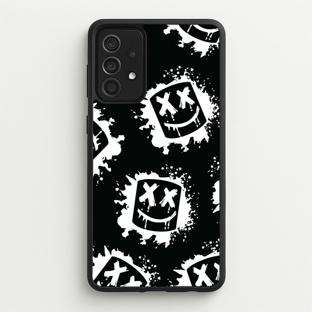 Black And White Helmet DJ Pattern  - Marshmello Phone Case for Galaxy A52 / A52s