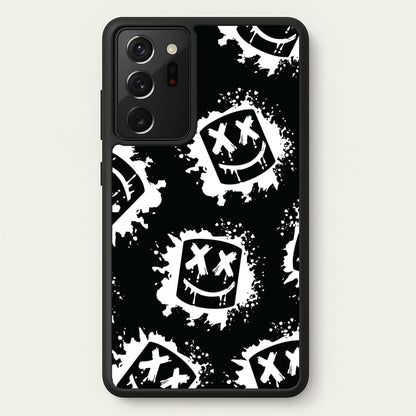 Black And White Helmet DJ Pattern  - Marshmello Phone Case for Galaxy Note 20 Ultra