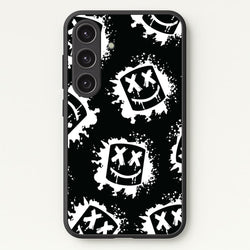 Black And White Helmet DJ Pattern  - Marshmello Phone Case for Galaxy S25