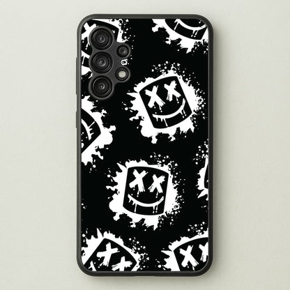 Black And White Helmet DJ Pattern  - Marshmello Phone Case for Galaxy A13